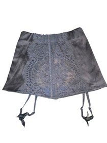 La Perla Reggisfreesia Lace Garter Skirt Womens S IT 40 Gray NWT Luxury Lingerie