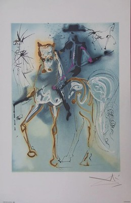 Salvador DALI: The Horses, The Picador - Signed Lithograph