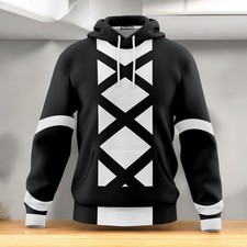 3D Anime ZKeach Ichigo Kurosaki New Bankai Custom Cosplay Costume Hoodie QT2115