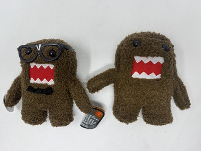Rare Domo Kun Plush Toy with Glasses 2011 & Second Domo set