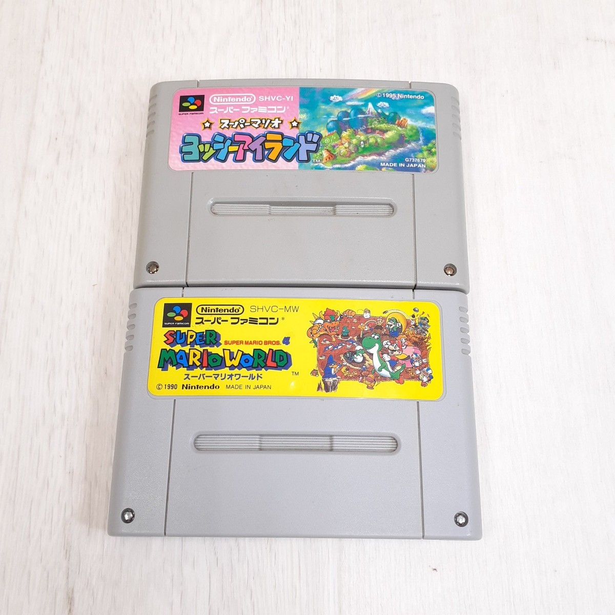 任天堂♡ゲームボーイ♡スーパーファミコン♡ブロスカード♡レア♡レトロ Nintendo Super Famicom console with 8 games Yoshi Storage Case