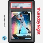 2017 PANINI CHRONICLES #1 AARON JUDGE PRIZM RC ROOKIE PSA 9