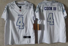 ​​Tariffs​ Free~ YOUTH'S James Cook III #4 Bills FUSE Rivalries White Jersey.