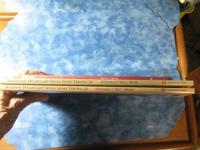 LOT OF 3 BUILDING +ADVANCING VOCABULARY SKILLS +GROUNDWORK FOR BETTER VOCABULARY