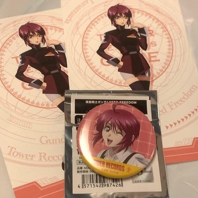 Gundam Seed Tower Record Cafe Bonus Luna Maria Can Badge