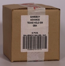NEW SEALED MASTER CASE OF 6 TEXAS HOLD'EM GAME FOR GAMEBOY ADVANCE HOLD EM