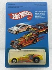 Hot Wheels Vintage Pepsi Challenger  Funny Car Yellow Euro Card Unpunched