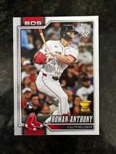 Topps 2026 Series 1 Roman Anthony RC Boston Red Sox Base Set Card #189