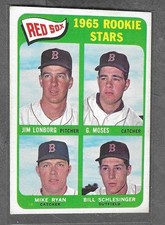 THIS IS A 1965 TOPPS JIM LONBORG ROOKIE CARD. rookie card picture