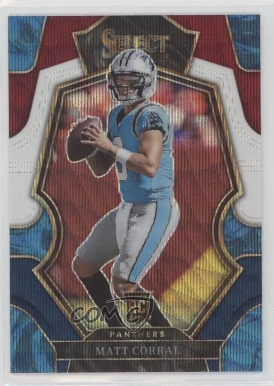 2022 Panini Select Premier Level Tri-Color Prizm /199 Matt Corral Rookie RC 2h5