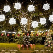 4 Pack Christmas String Light Outdoor Sphere Lights Ball Xmas Tree Garden Decor