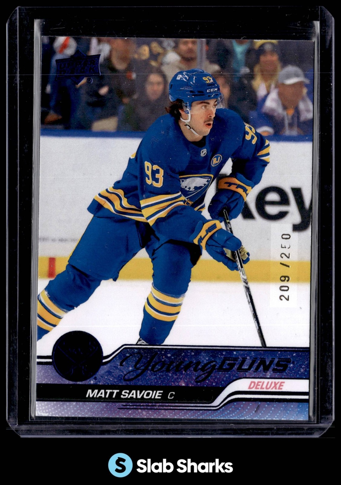 2023 UPPER DECK #729 MATT SAVOIE DELUXE YOUNG GUNS RC ROOKIE /250