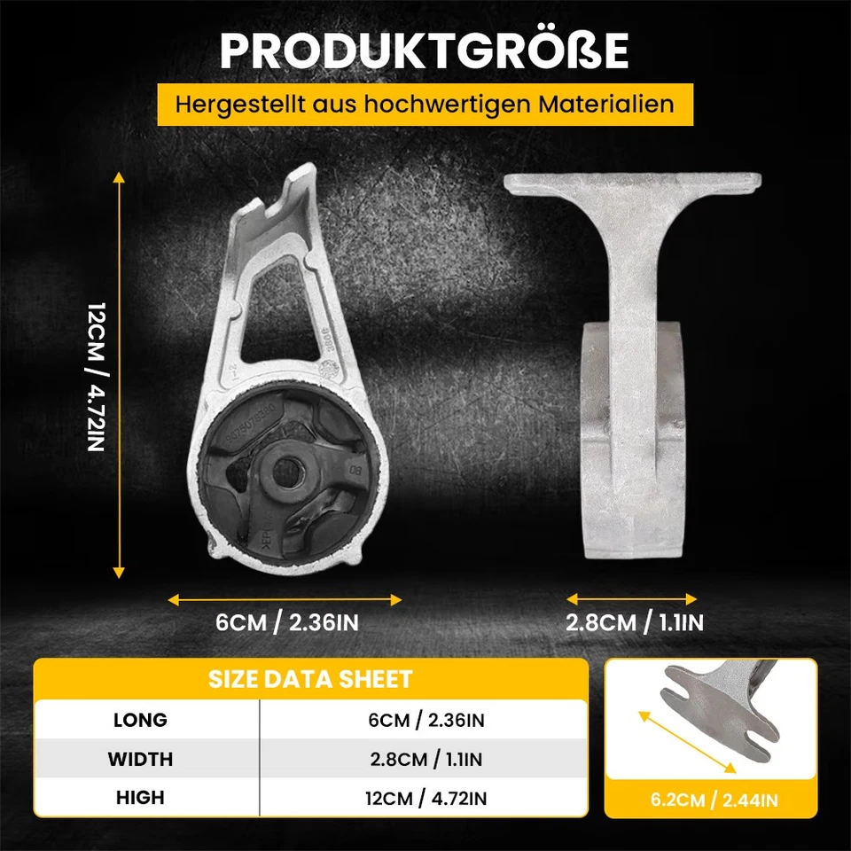 3x Halter Auspuffhalterung Schalldämpfer Satz für Peugeot 308 408 Citroën C4 C5 - Image 4 of 4