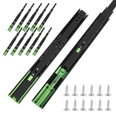 20 inch Soft Close Drawer Slides 6 Pairs Bearing Full Extension Cabinet Drawe...