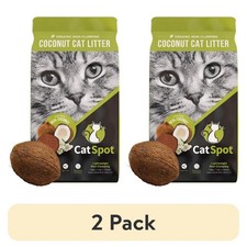 2 Pack 100 Organic Coconut Non Clumping Cat Litter Light Weight 5 Lb Bag New
