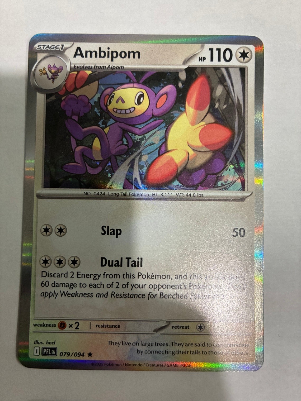 Ambipom - Rare ME02: Phantasmal Flames 079/094 NM