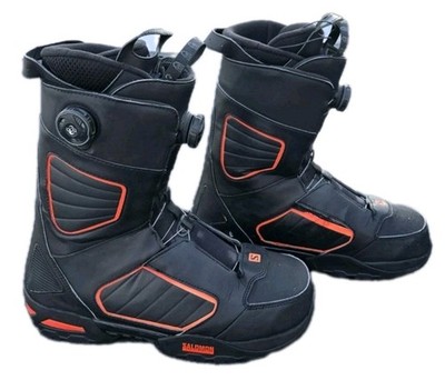 SALOMON SYNAPSE FOCUS Dual Zone BOA Snowboard Boots Men's US 11 Black 29