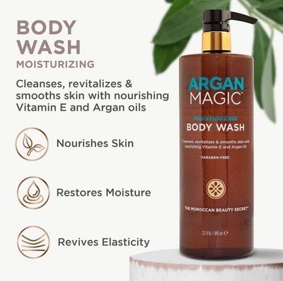 NP Argan Magic Cleansing Body Wash Enriched with Argan Oil 32 fl oz, 946 ml