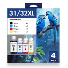 31 32XL Ink Bottle Refill Kit Compatible for HP Smart Tank 5101 7301 7602 7006