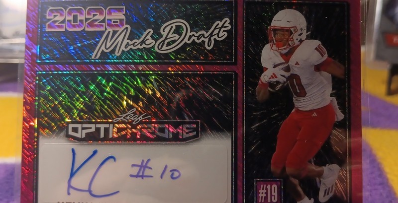 2025 Leaf Optichrome -26 Mock Draft Autographs Kevin Concepcion,Shimmer /2 AU RC