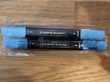 Stampin' Up Tahitian Tide Stampin' Blends Markers Retired  Set of 2  NIP