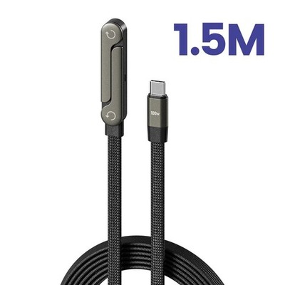 2-in-1 Invisible Holder Charger Cable 240W Fast Charging Cord with Phone Stand