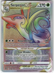 Serperior VSTAR 196/195 Silver Tempest Secret Rare Rainbow