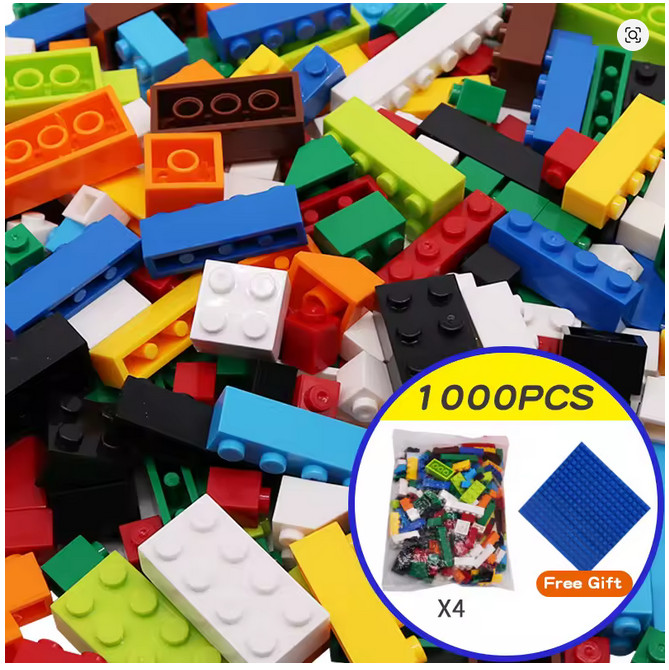 Klemmbausteine Set – 1000 Teile | Bunte Classic Bricks | DIY & Kreativ | Neu