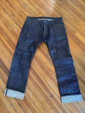 3sixteen CS-100x Size 40x35 Classic Straight Cut Selvedge Jeans (Unwashed)