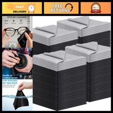 120 Pack Microfiber Cleaning Cloths - 7"x6" Lens Wipes for Glasses, Screens  Ca