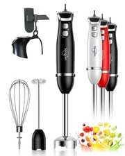 Sangcon Immersion Blender Handheld, 3-in-1 Hand Blender Electric, 400W Handhe...