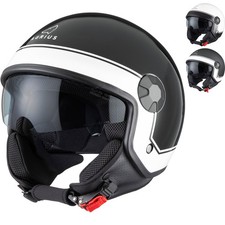 Agrius Score Solid Open Face Motorcycle Helmet With Inner Sun Visor