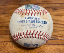 Nathaniel Lowe Nationals Game Used Baseball 7/30/2025 vs Astros Neris Hit Out