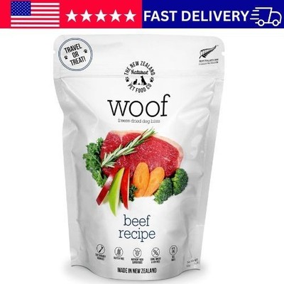 The New Zealand Natural Pet Food Co Woof Freeze Dried Dog Food - Beef Recipe, Hi
