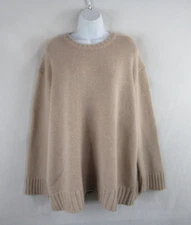 Jenni Kayne Womens 100% Cashmere Heavy Knit Crewneck Pullover Sweater XXL #CK575
