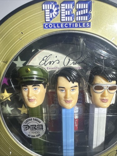 ELVIS PRESLEY EDIZIONE LIMITATA PEZ SET CON C.D. (SIGILLATO IN FABBRICA) - Foto 5 di 5