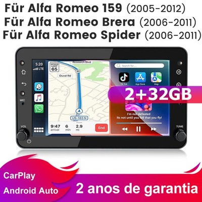 Autoradio Für Alfa Romeo 159 Sportwagen Brera Spider Android 15 Carplay 2G+32GB