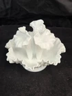 VTG Fenton White Milk Glass Epergne Hobnail Miniature 4 PC Set 8" wide #3801