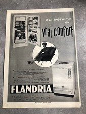 publicité de presse 1959 FLANDRIA Réfrigérateurs et Machines à laver