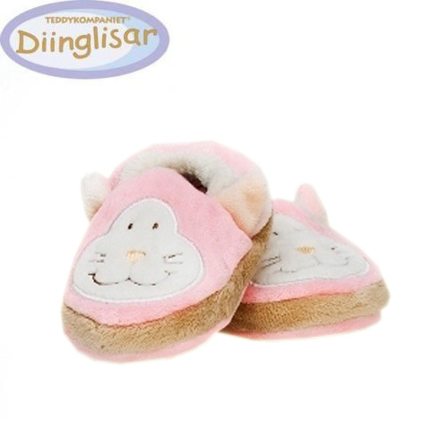 TEDDYKOMPANIET Diinglisar Baby Shoes Kitten 10 CM Sweet And New - Picture 1 of 1