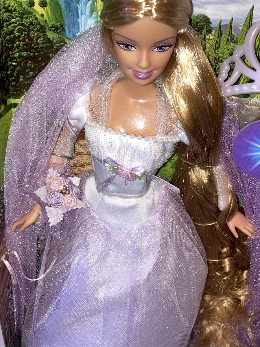 Rapunzel's Wedding Barbie with Super Long Blonde Hair And