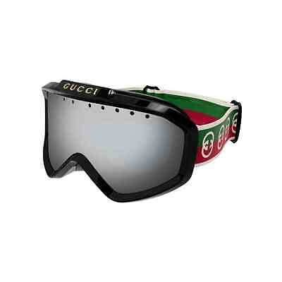 Gucci GG1210S 001 Ski Goggles Mask Black Green Red Silver Gucci GG1210S 001 Ski Goggles Mask Black Green Red Silver