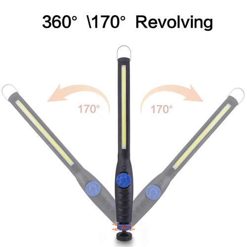 Rechargeable LED COB Slim Work Light Mechanic Flashlight Lamp Bar Camping Torch - Picture 44 of 48