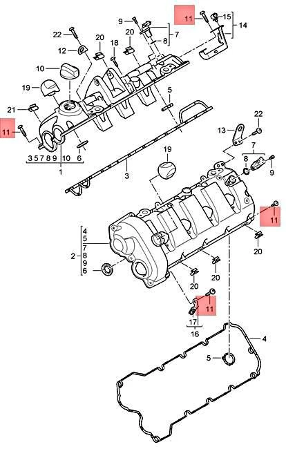 Genuine PORSCHE Cayenne Porsche 9PA 9PA1 Flat Round Head Bolt 