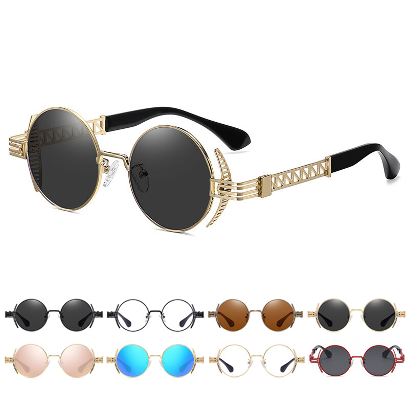 Vintage Round Sunglasses with UV400 Protection 2 Pack Vintage Round Sunglasses for Men and Women UV400  main image 2