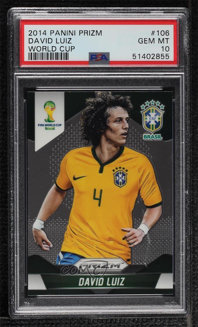 2014 Panini Prizm World Cup David Luiz #106 PSA 10 GEM MT