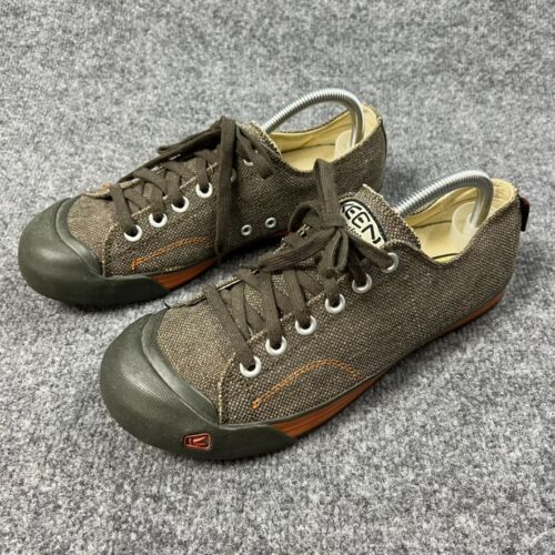 Keen Sneakers Mens 10 Colorado Brown Canvas Low Top Lace Up Casual Shoes