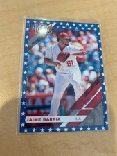2019 Panini Donruss Independence Day Variation Jaime Barria - LA Angels