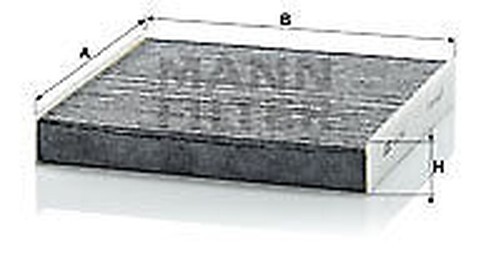 Cuk 2245 MANN-FILTER Innenraumfilter FüR CitroËN, Peugeot-image
