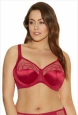 Elomi Cate Collection Full Bra 42B Valentine Red Wire Free 4033